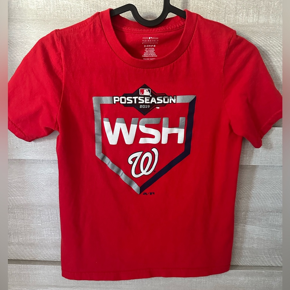 Washington Nationals MLB Postseason 2019 Youth T-shirt - Unisex Size Small